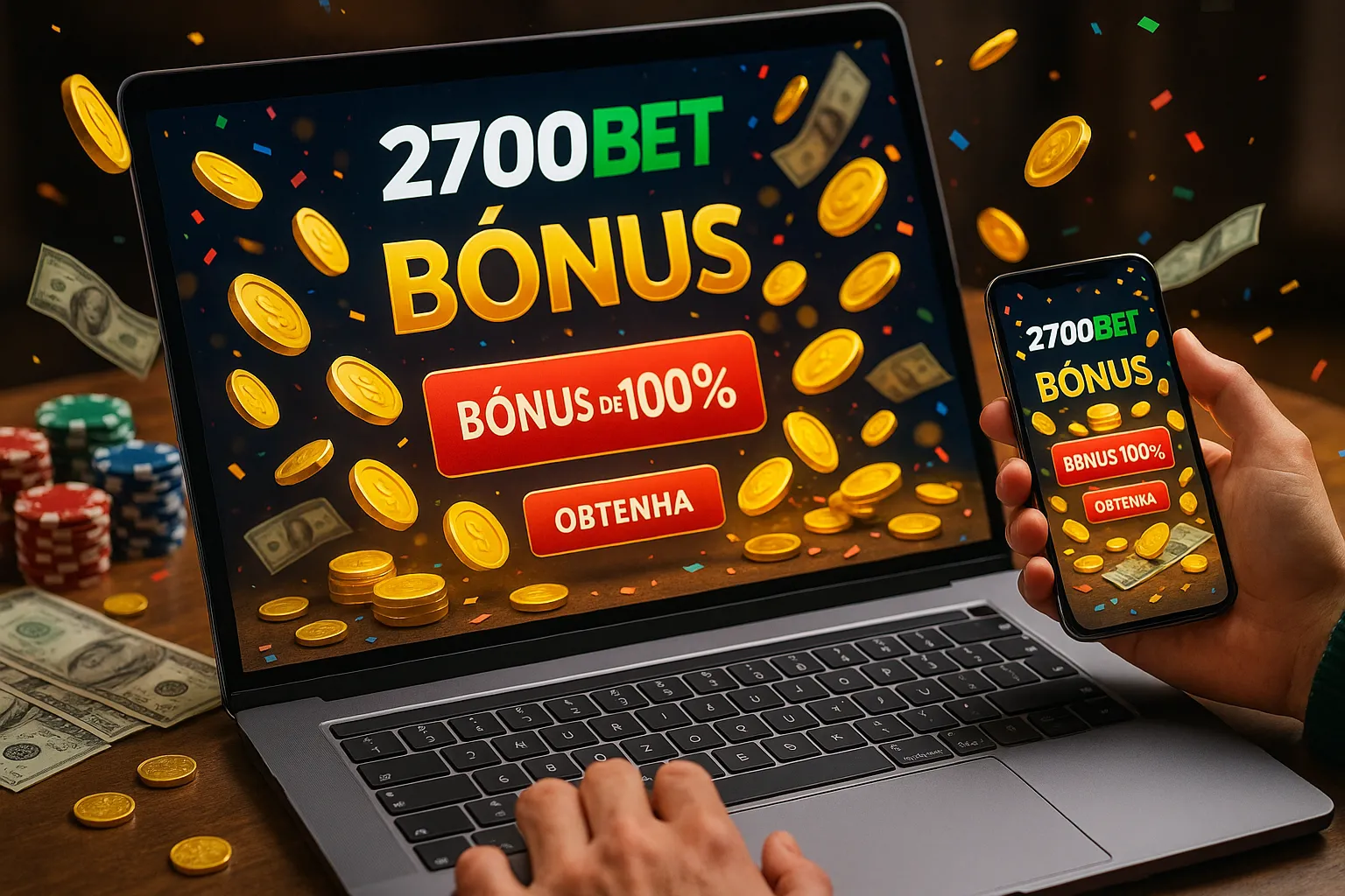 O bônus promocional 2700BET é uma ótima maneira de começar sua aventura