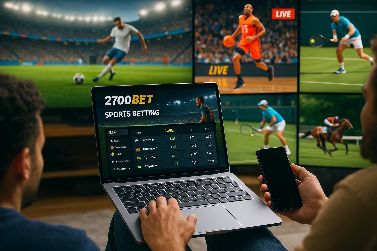 Aposte em apostas esportivas no cassino online 2700BET