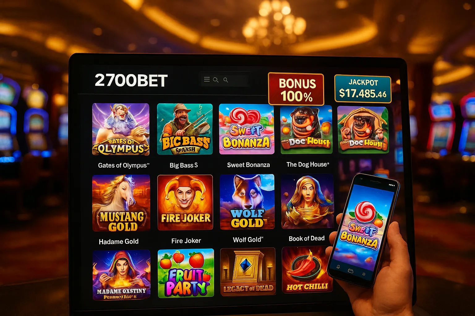 Explore o mundo das slot machines no 2700BET Casino